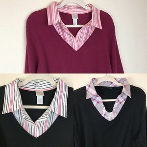 Bundle Deal - Collard Sweater with 3/4 Sleeve!!